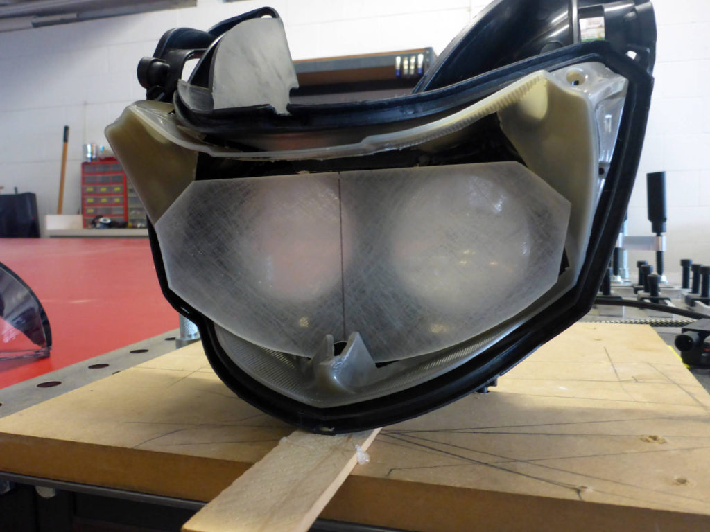 Buell 1125CR Motorcycle custom headlight retrofit Tampa