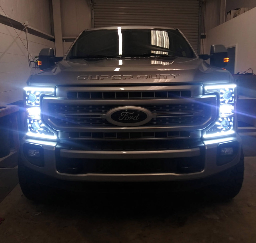 2020 Ford F250 super duty custom headlights