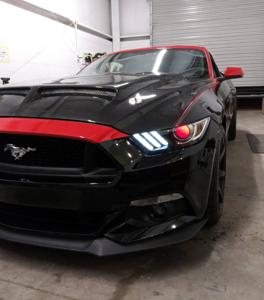 2017 Ford Mustang supercharged custom headlight