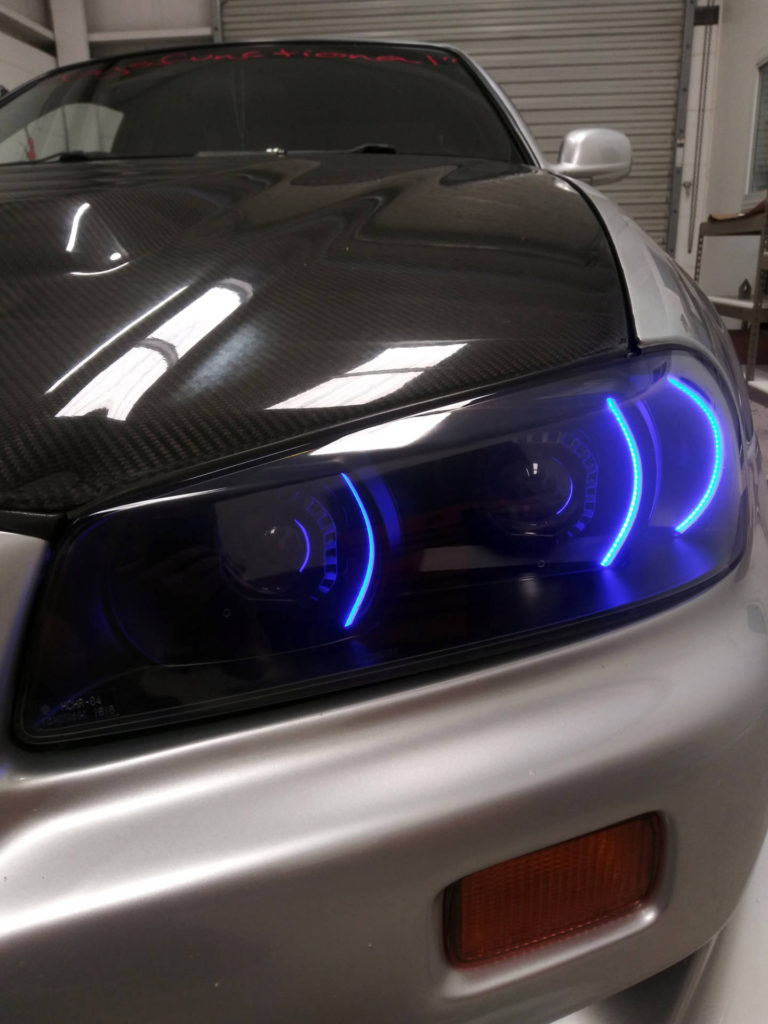 1999 Nissan GTR Skyline custom headlights Tampa