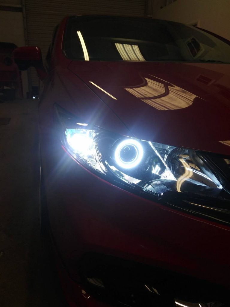 Honda Civic Si custom headlights Tampa